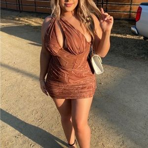 House of CB asymmetrical dress